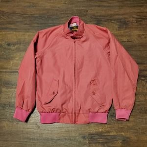 Vintage Forland by Lanson Pink Medium Womens Bomber Jacket